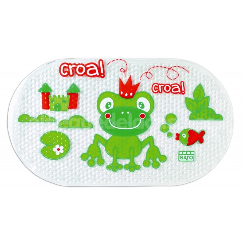 Alfombra de baño antideslizante rana | ElPequeDeLaCasa.es