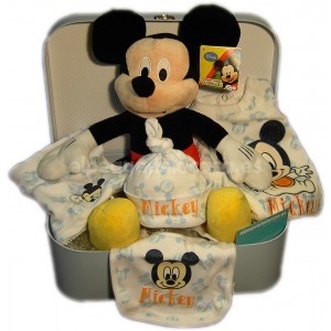 Canastilla Mickey Mouse para recién nacido