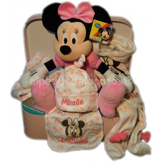 Canastilla Minnie Mouse para bebé