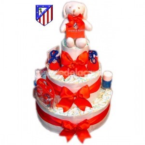 Tarta de paales Dodot Atltico de Madrid