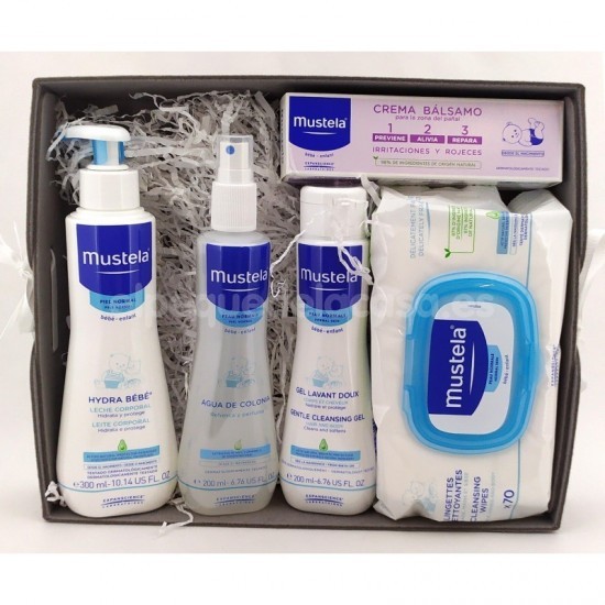 Canastilla Mustela +2 Baberos Personalizados